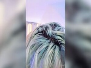 Misshowl trying on lingerie