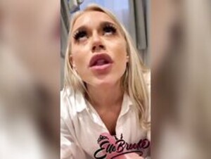 Elle Brooke swallows