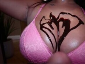 Layla White Chocolate Syrup Tittyfuck