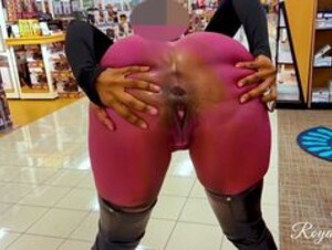 TheRoyalKitty - Pink Body Paint Public Nudity With Light Up Anal Plug