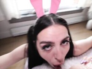 ema lee - sloppy bunny sucks cock