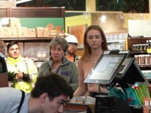 Bralessforever - Lily - Goes Grocery Shopping