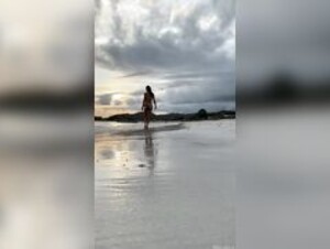 Monalita on beach