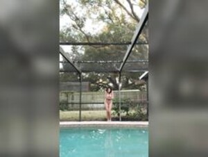 Berigalaxy at the pool