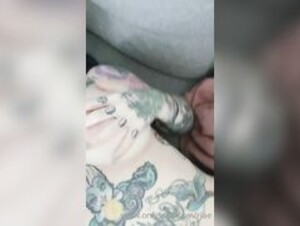 Riae spreading her pussy and licking her nipples