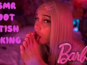 TS BLONDELASHES19 ASMR FOOT LICKING ONLYFANS VIDEO LEAKED