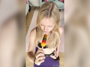 Lara6683 - Lara de Wit - Popsicle Deepthroat Gagging Porn Leak Onlyfans