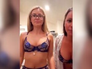 Madisyn Shipman teasing with her mom