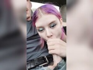 Violettaxpurple blowjob in car