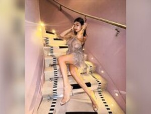 Mia Khalifa See Through Party Dress