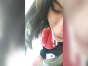 19 yo whore doing risky blowjob