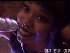 Black Teen Blowjob Compilation (@brattyslvttt)