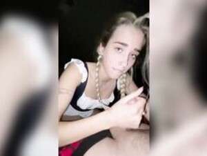 Catlyn awesome blue eyes blowjob