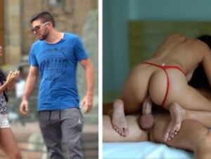Hot Colombian Teen With A Sexy Thong Fucks A Guy For Some Weed