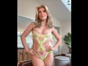 Madisyn Shipman - Green Lingerie Barely Holding Boobs & Little Cameltoe