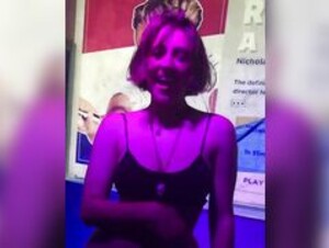 Lia dancing and showing her body