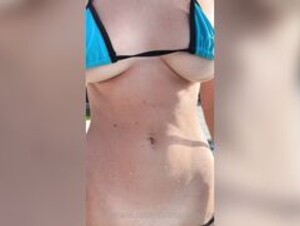 natalie roush tiny bikini in pool