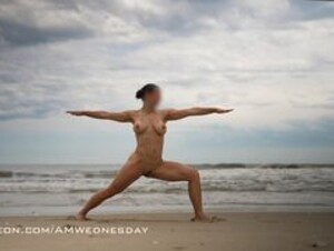 AmWednesday - Beach Nude Yoga