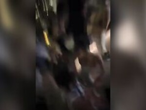 Charli in the bahamas grinding on a friend