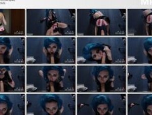 Babby_Blue Jinx blowjob and tease
