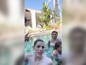 Emma Kotos Pool Livestream
