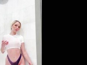 Abby Rao Shower (Full Nipple View)