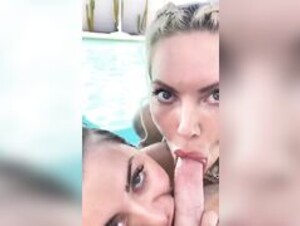 Viking Barbie double blowjob