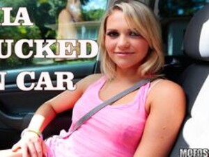 MIA MALKOVA TEASING IN CAR -MOFOS