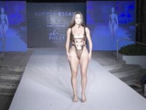 Demi Rose - Brown Bikini Walk