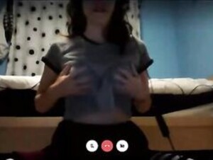 Alyssa At Night Skype 2