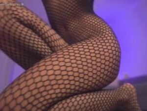 _mariarty_ full fishnet dress tease