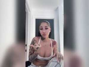 Bhad Barbie See through shirt and twerk