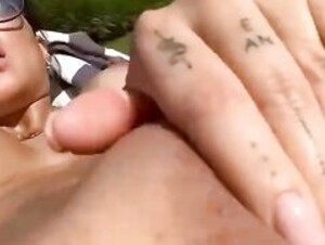 Asa Akira outdoor masturbation