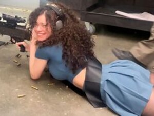 Brittany Venti Shoots Big Gun Anime Style