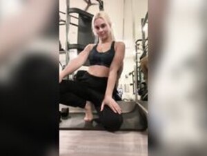 cassidyheat stripping in gym