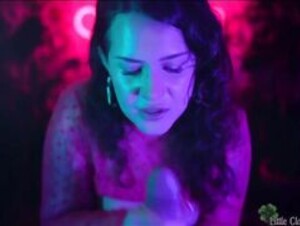 little clover whispers - blowjob in a nightclub