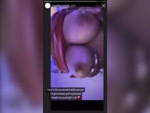 Madibanned Instagram story tits