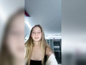 Amateur Blonde Ashley Plays with Nips