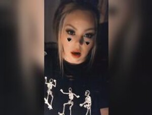 Goth girl tease