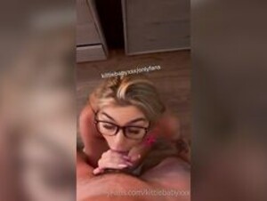 KittieBabyXXX Pink Lingerie Facial