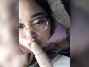 Ambiyah Dildo Blowjob POV