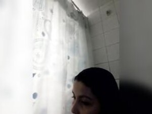 Kittenblue in the shower