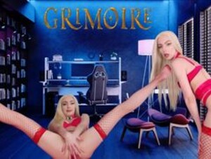 Grimoire Sexy Tall Blonde in Red Lingerie