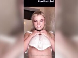 Sabrina Banks rubbing tits