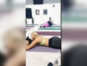 Charlotte Parkes Yoga Stretch ass
