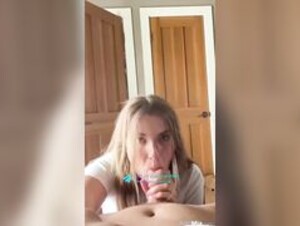 Mia Melano sucks a good cock
