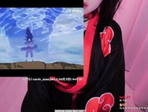 ASMR PPOMO unedited stream asmr with Big Sister TS Itachi Cosplay