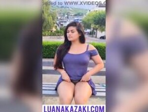 Nude at the bench
