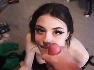 hannahowo bj w/facial cumshot