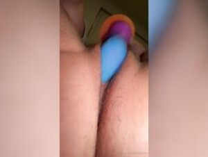 Slimthickn dildo masturbation close up